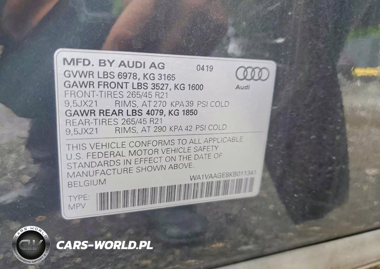 2019 Audi E-Tron Prestige VIN:WA1VAAGE8KB011341 - 13