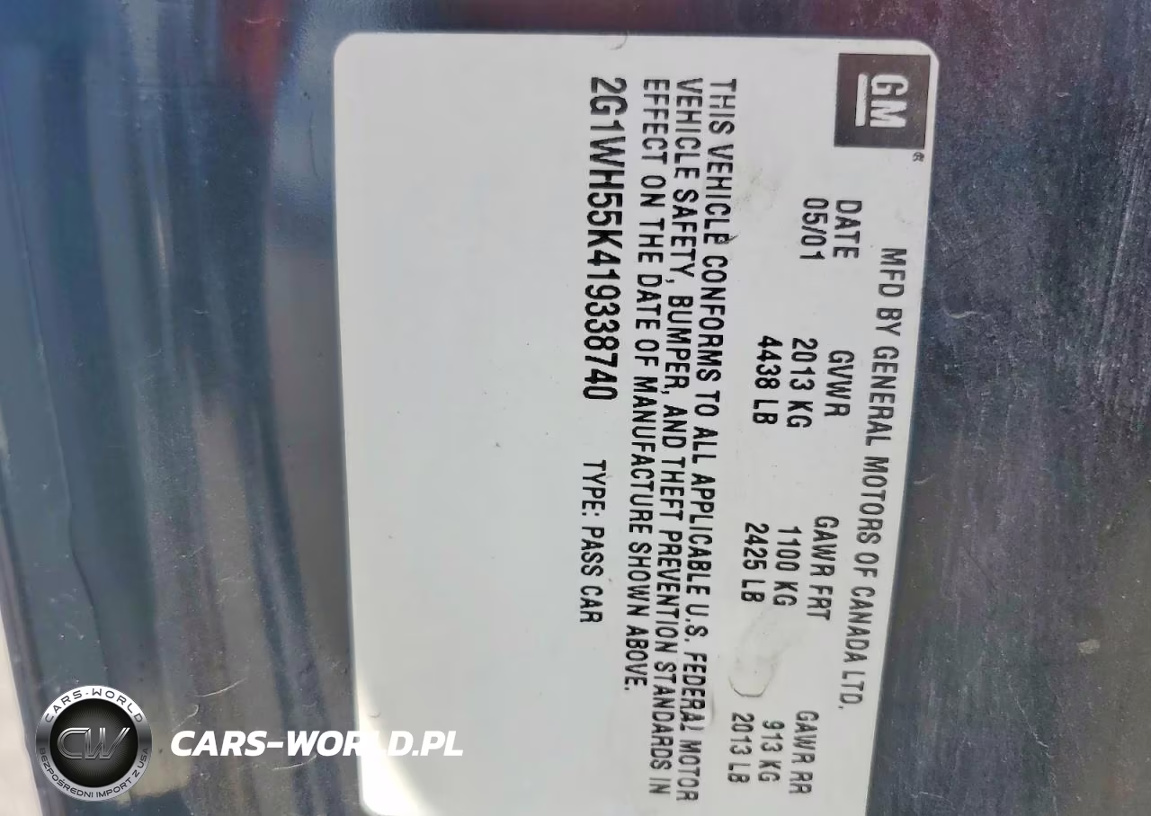 2001 Chevrolet Impala Ls VIN:2G1WH55K419338740 - 13