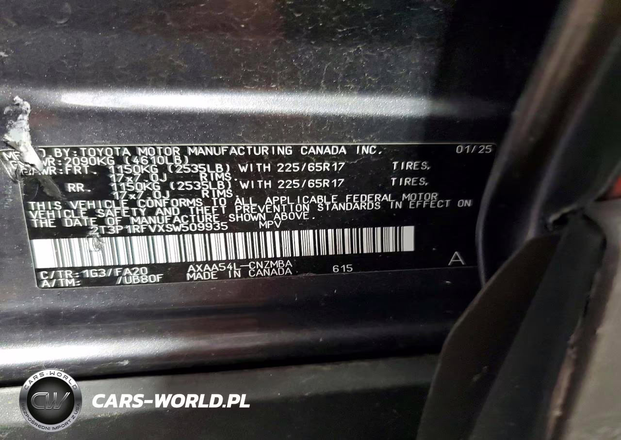 2025 Toyota Rav4 Xle VIN:2T3P1RFVXSW509935 - 14