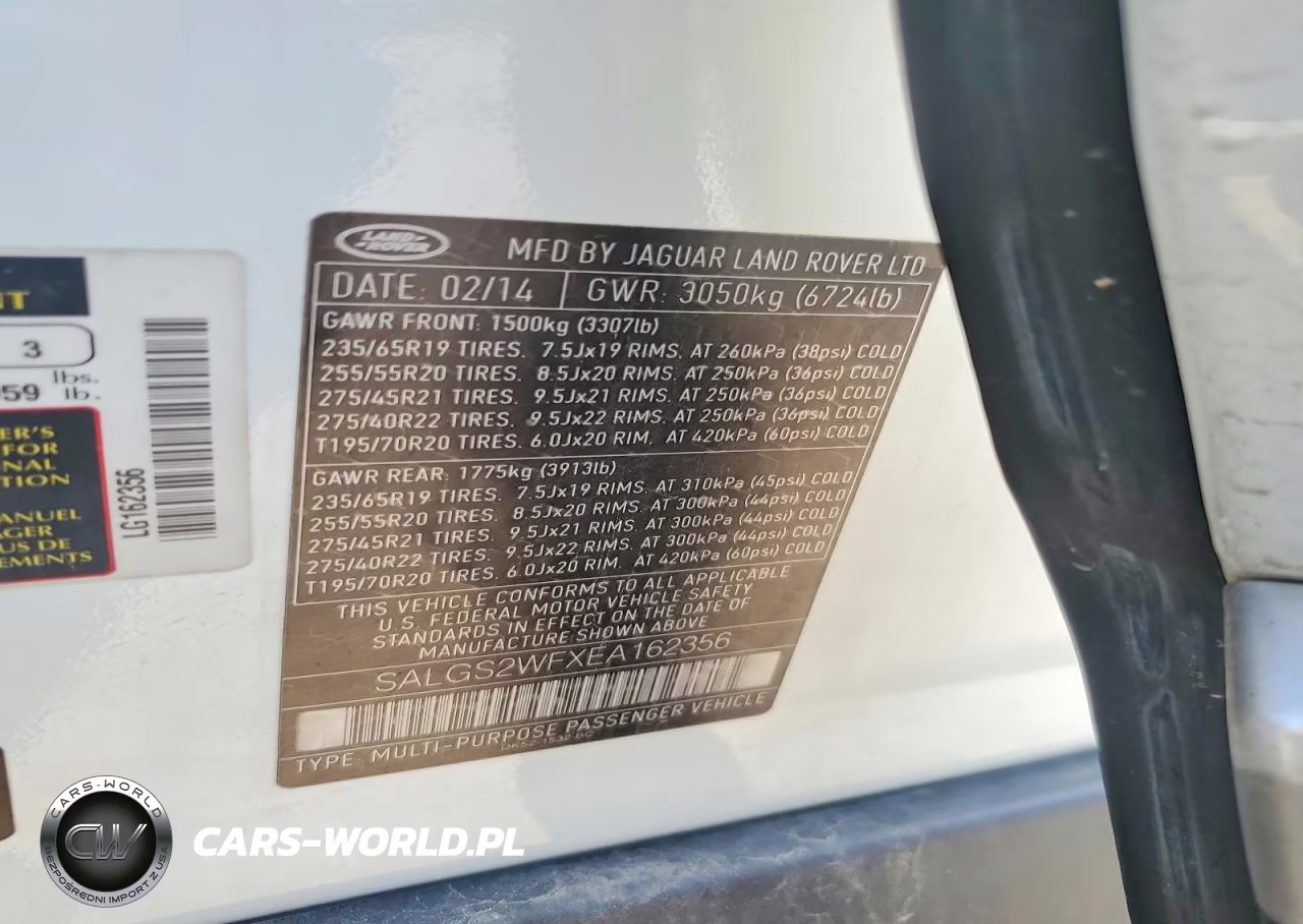 2014 Land Rover Range Rover Hse VIN:SALGS2WFXEA162356 - 13