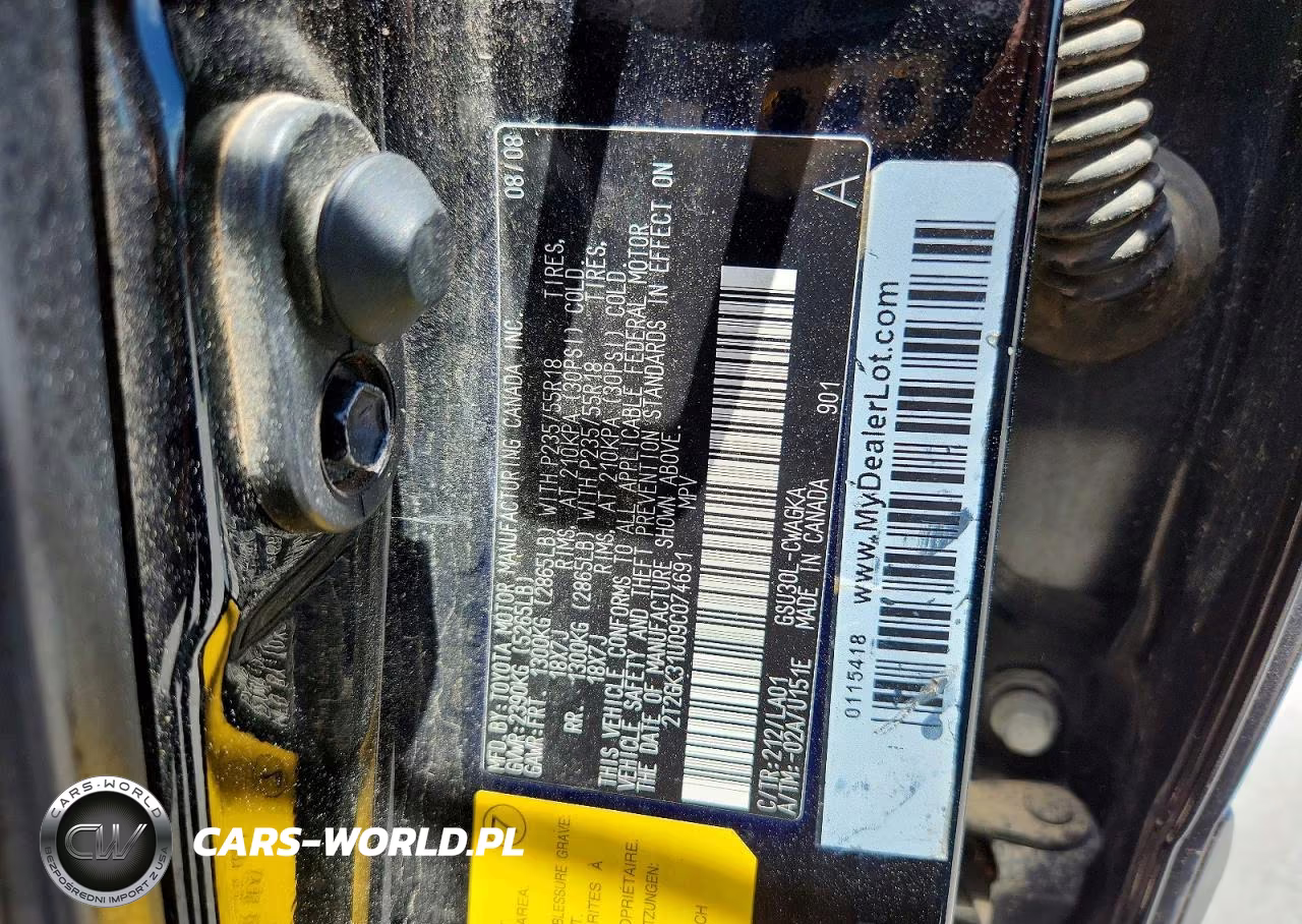 2009 Lexus Rx 350 VIN:2T2GK31U09C074691 - 13