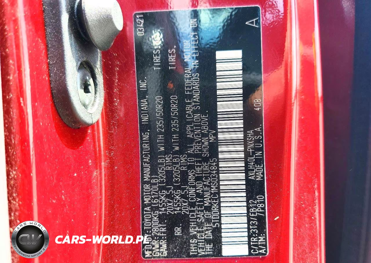 2021 Toyota Sienna Xse VIN:5TDDRKEC1MS034845 - 13