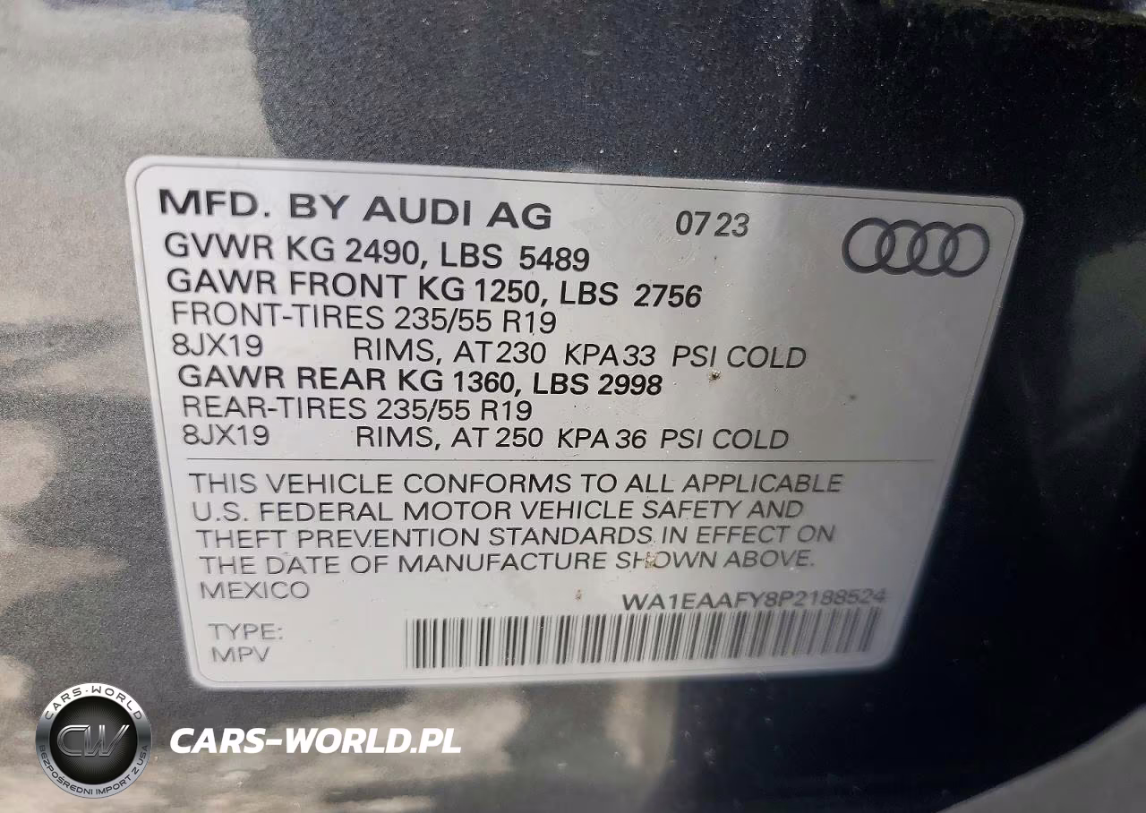 2023 Audi Q5 Premium Plus 45 VIN:WA1EAAFY8P2188524 - 13