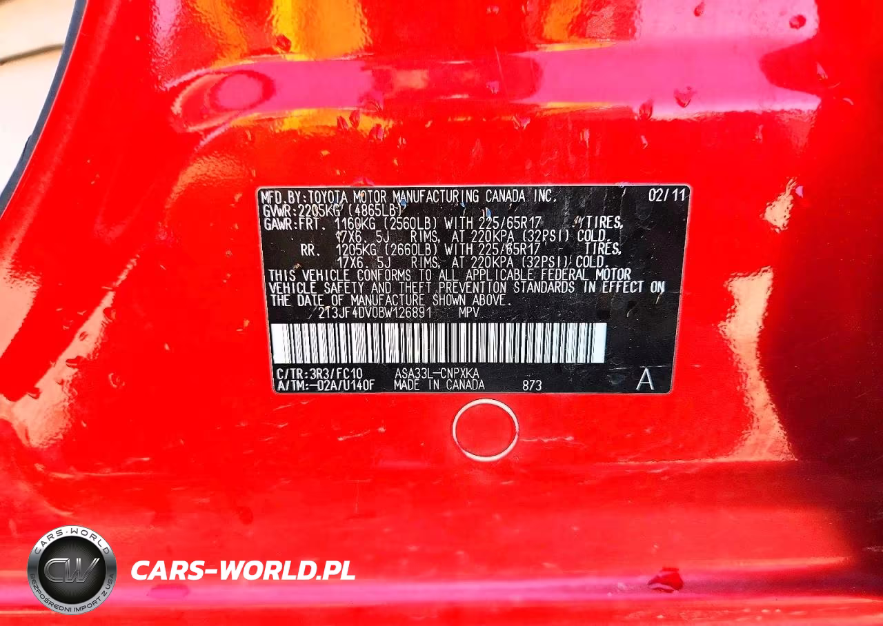 2011 Toyota Rav4 Base VIN:2T3JF4DV0BW126891 - 14