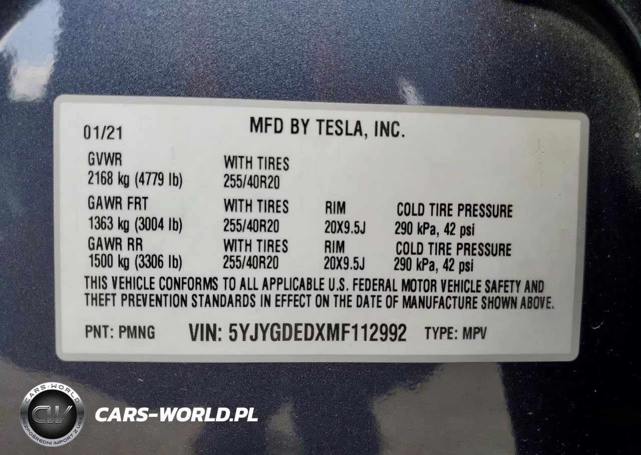 2021 Tesla Model Y VIN:5YJYGDEDXMF112992 - 14