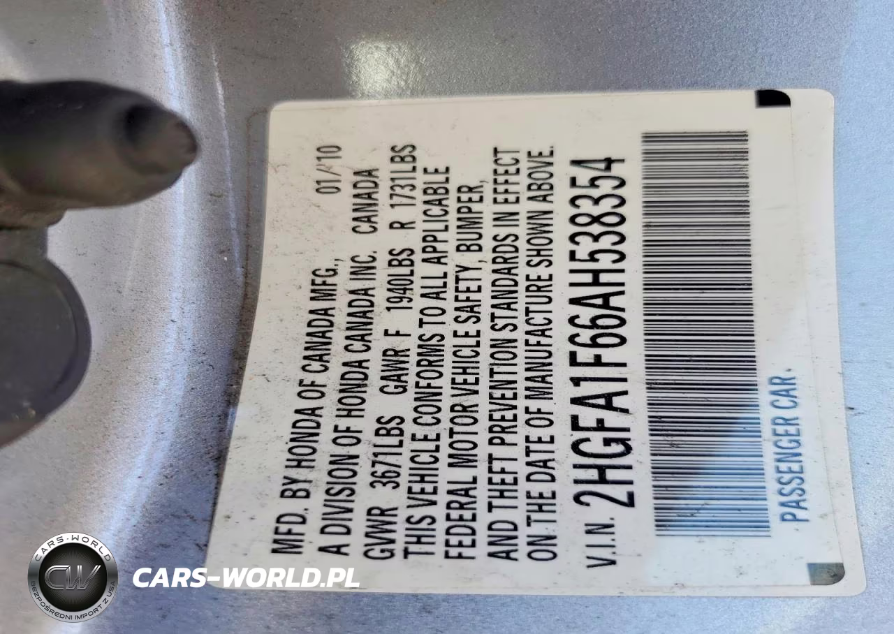 2010 Honda Civic Lx-S VIN:2HGFA1F66AH538354 - 13