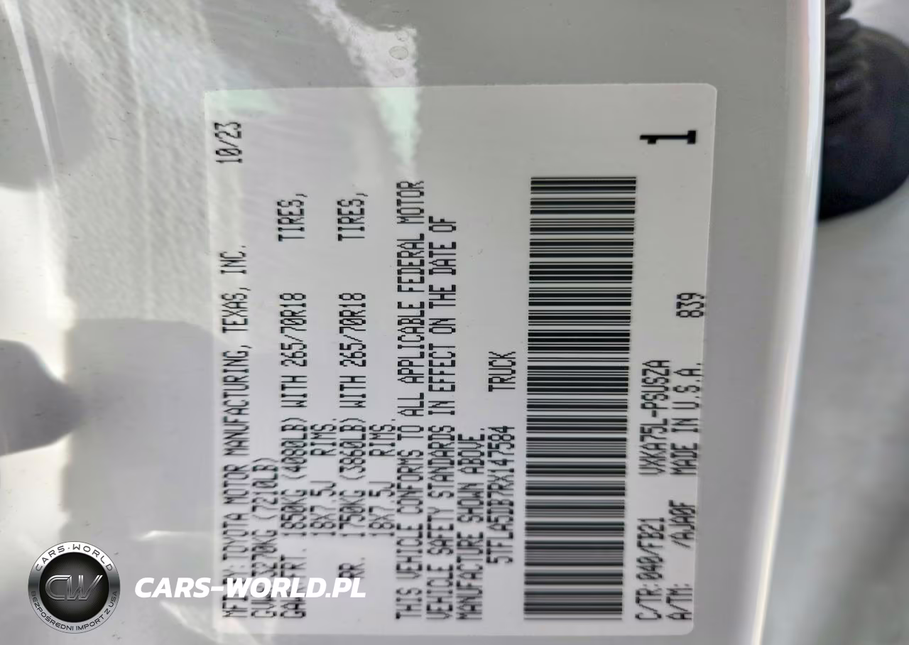 2024 Toyota Tundra Sr5 VIN:5TFLA5DB7RX147584 - 12
