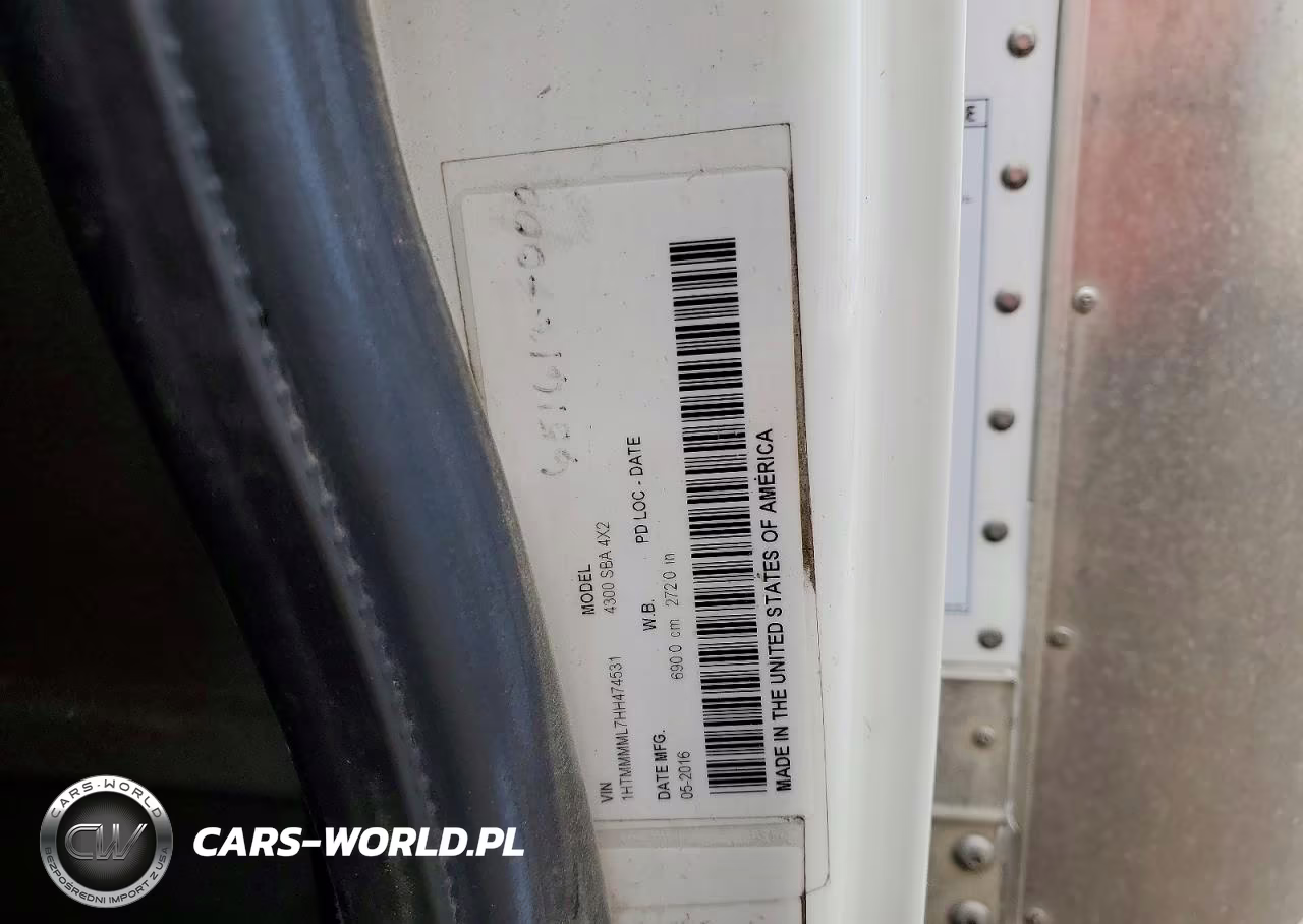 2017 International 4300 Box Truck VIN:1HTMMMML7HH474531 - 10