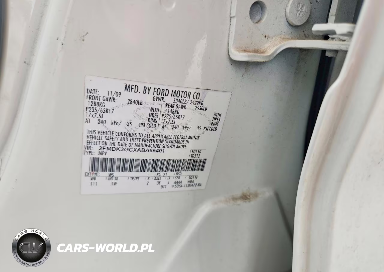 2010 Ford Edge Se VIN:2FMDK3GCXABA65401 - 13