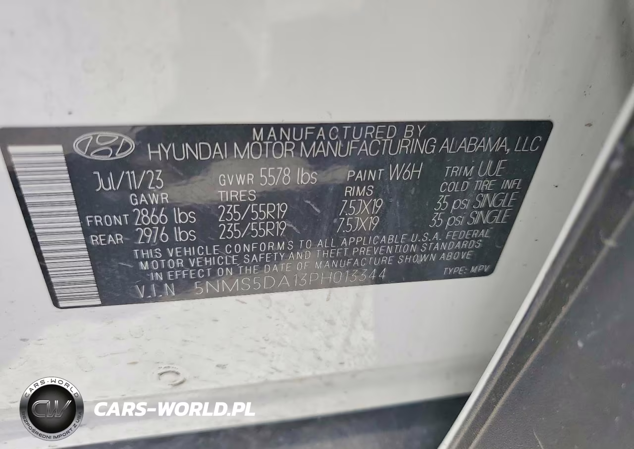 2023 Hyundai Santa Fe Limited VIN:5NMS5DA13PH013344 - 13