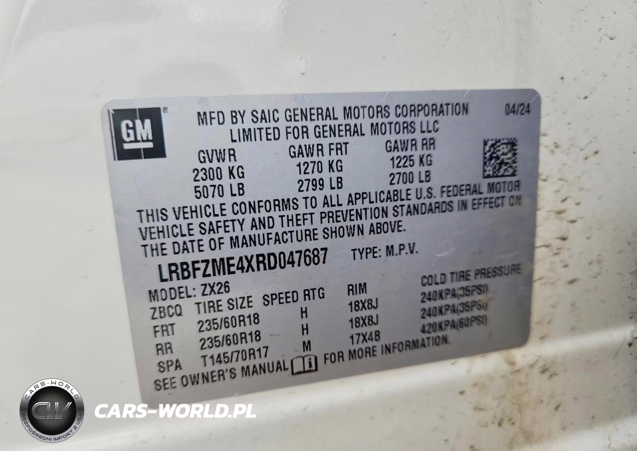 2024 Buick Envision Preferred VIN:LRBFZME4XRD047687 - 13