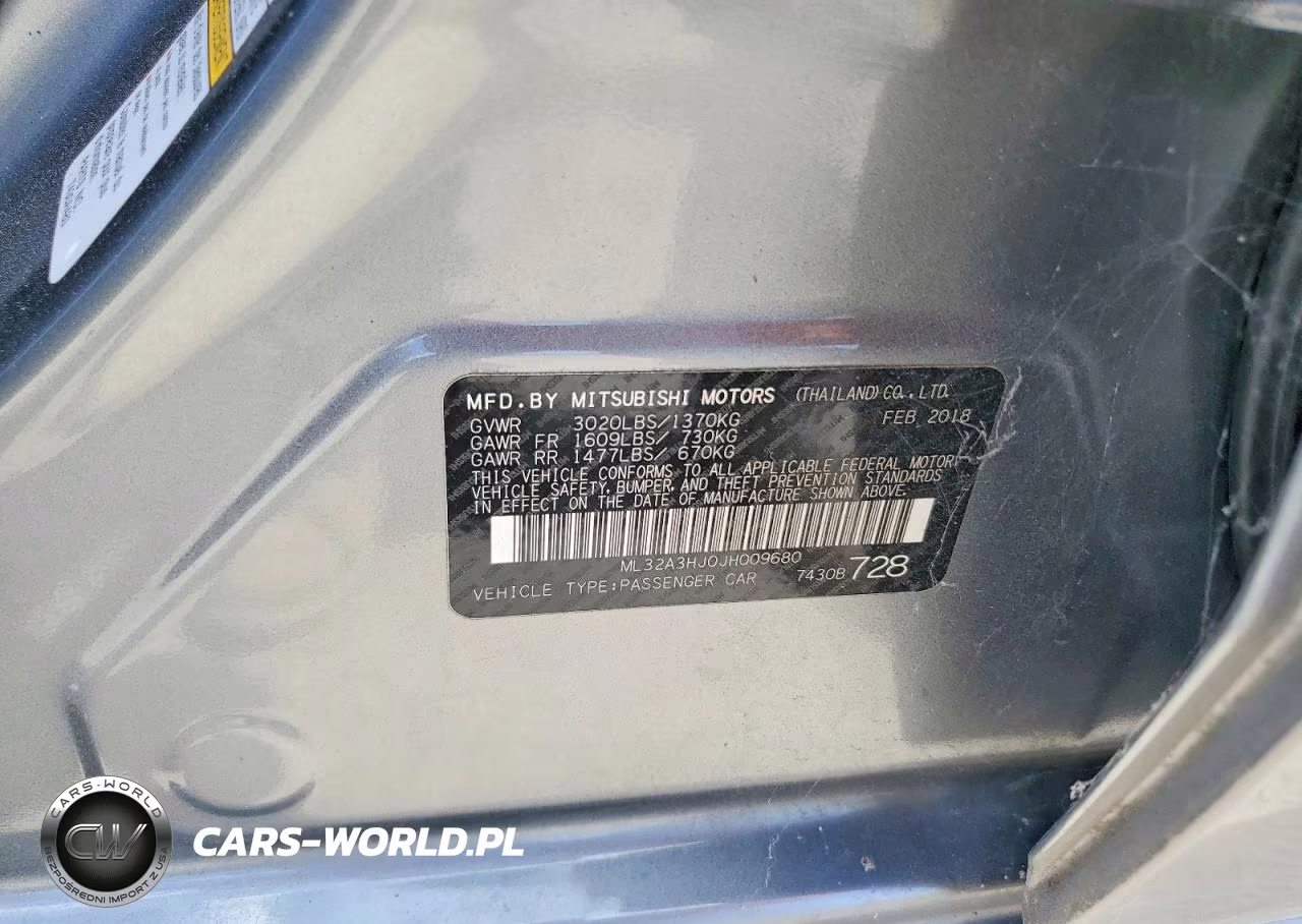 2018 Mitsubishi Mirage Es VIN:ML32A3HJ0JH009680 - 12