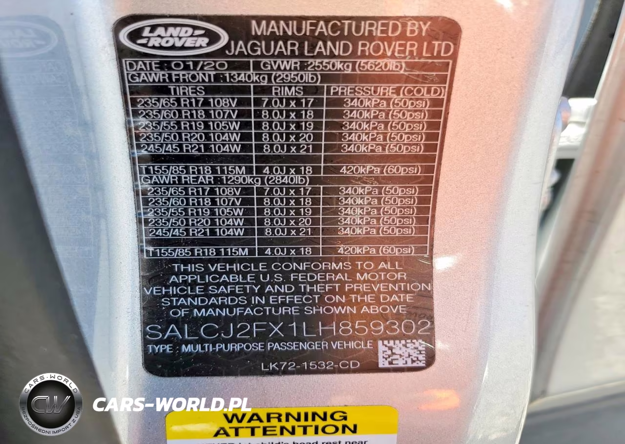 2020 Land Rover Discovery VIN:SALCJ2FX1LH859302 - 13