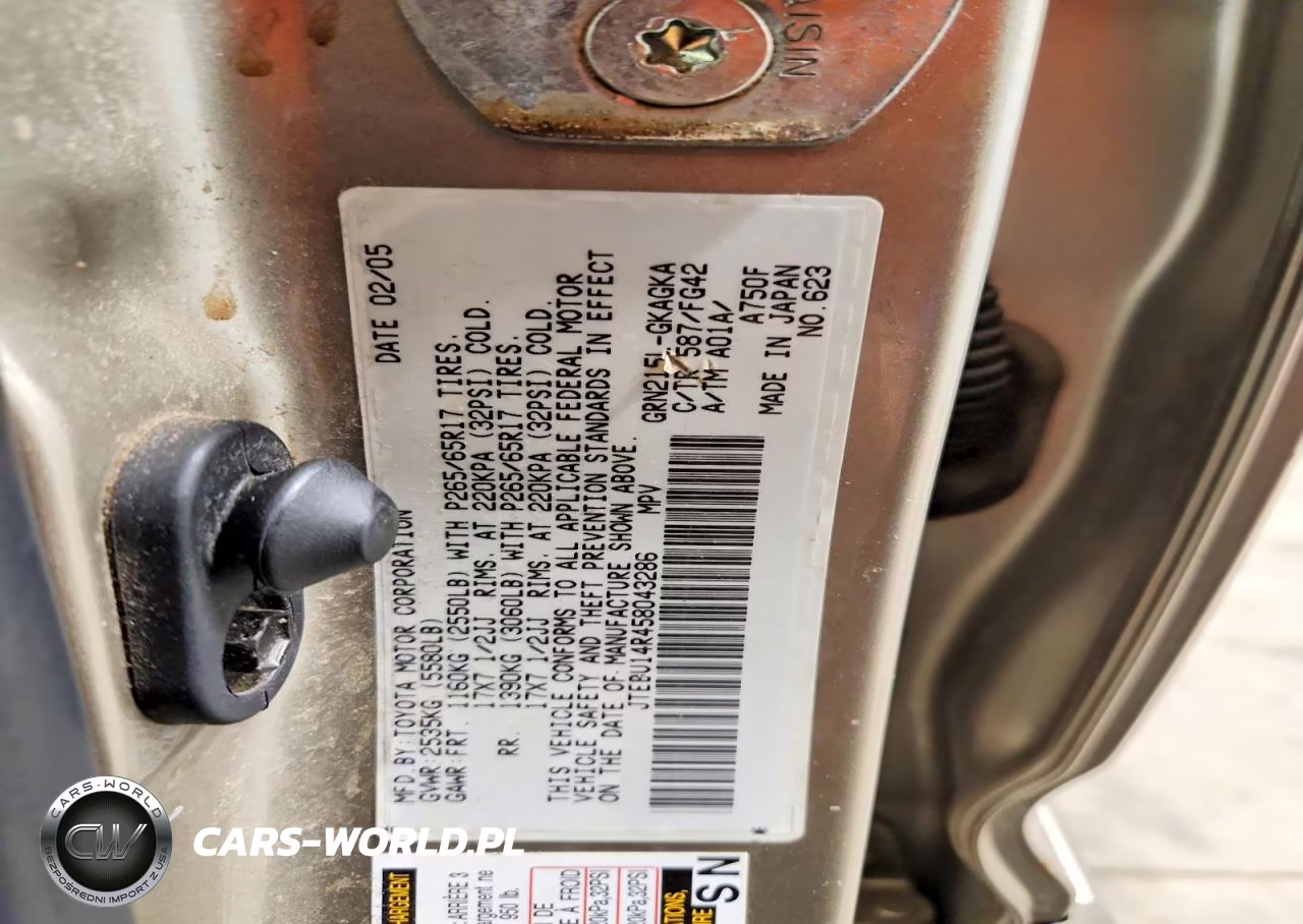 2005 Toyota 4Runner Sr5 VIN:JTEBU14R458043286 - 12