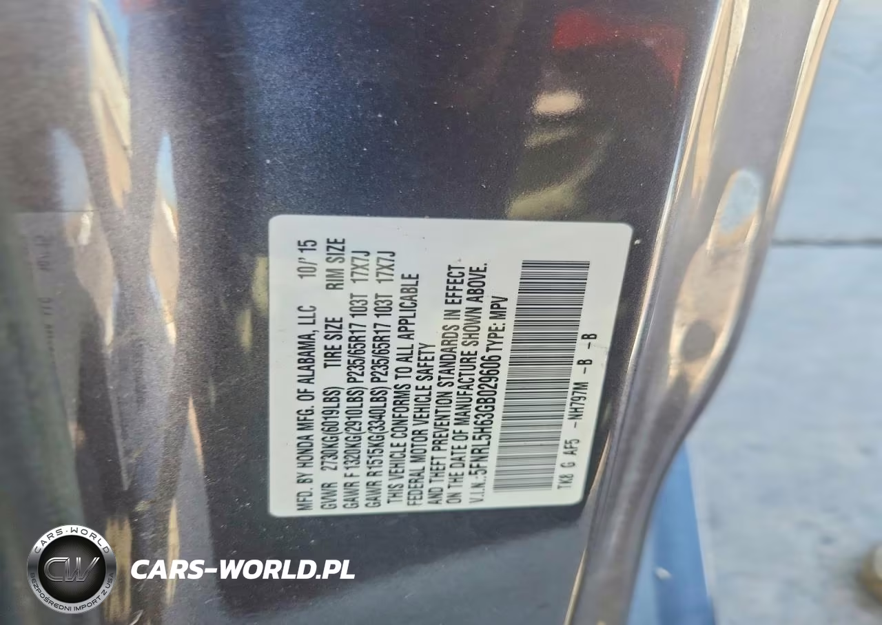 2016 Honda Odyssey Exl VIN:5FNRL5H63GB029606 - 13