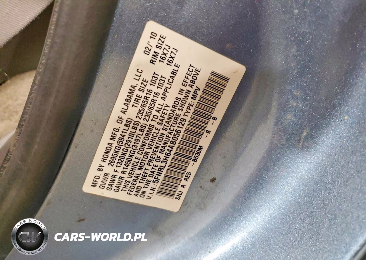 2010 Honda Odyssey Exl VIN:5FNRL3H64AB056129 - 13