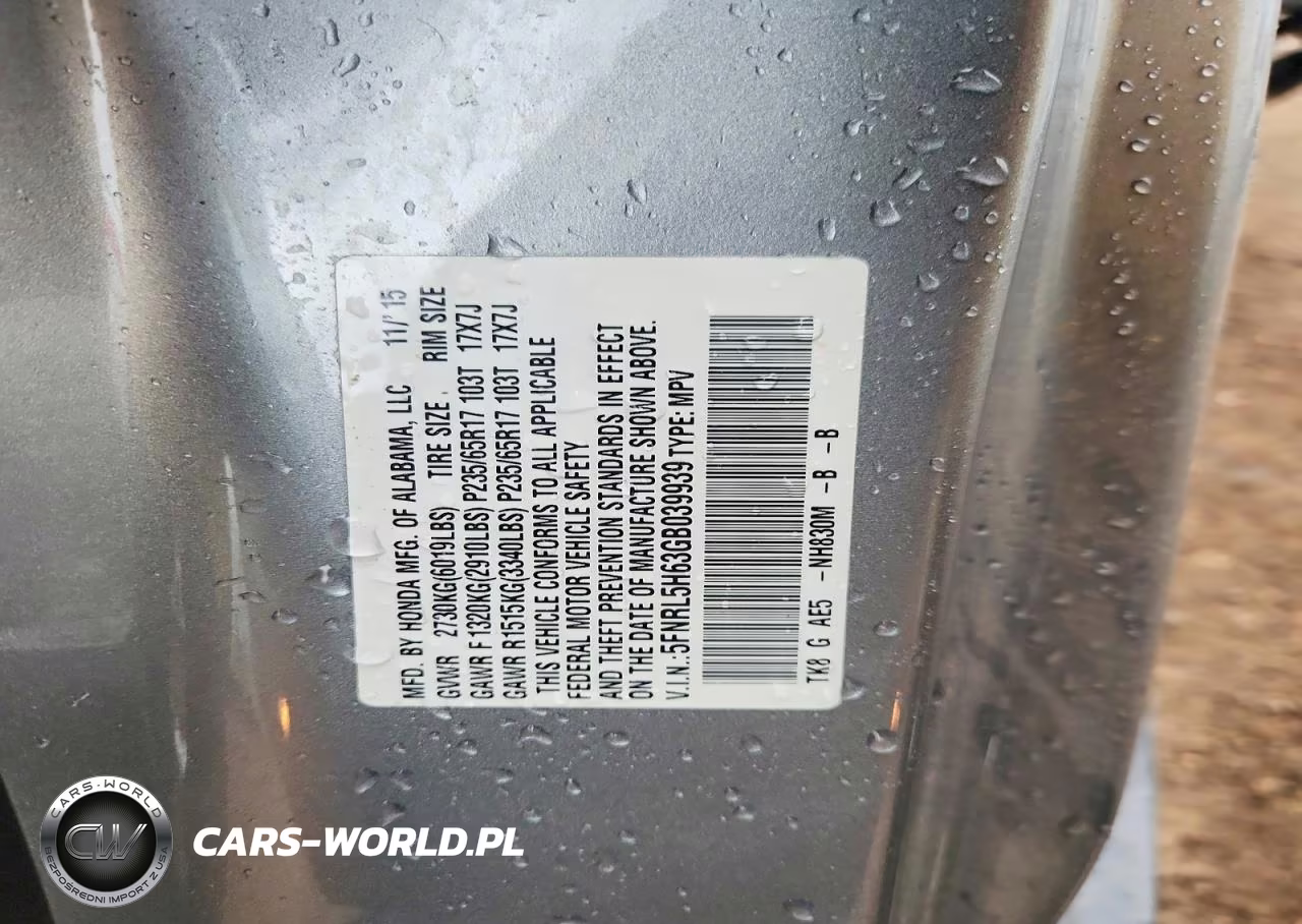 2016 Honda Odyssey Exl VIN:5FNRL5H63GB039939 - 13