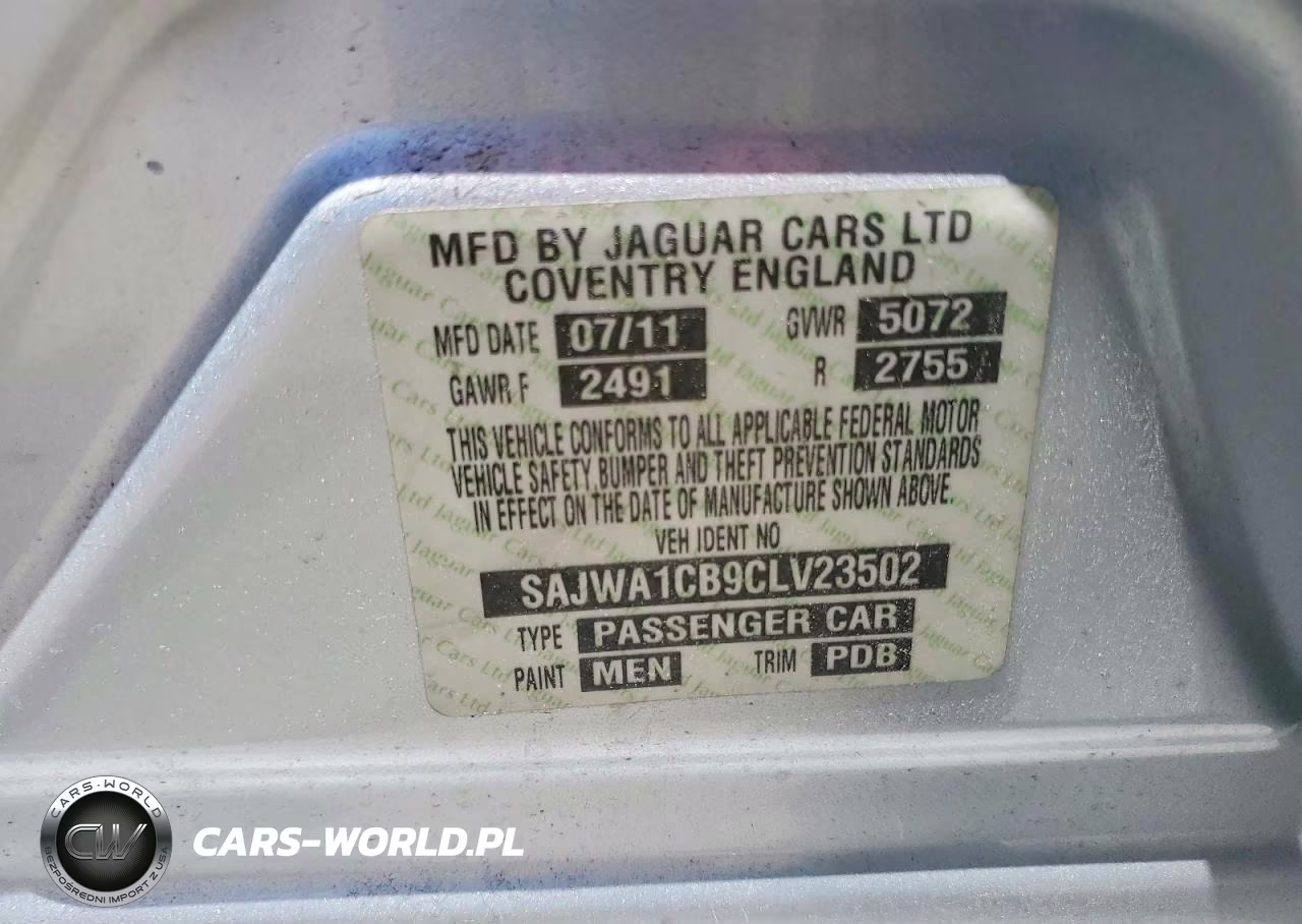 2012 Jaguar Xj VIN:SAJWA1CB9CLV23502 - 12