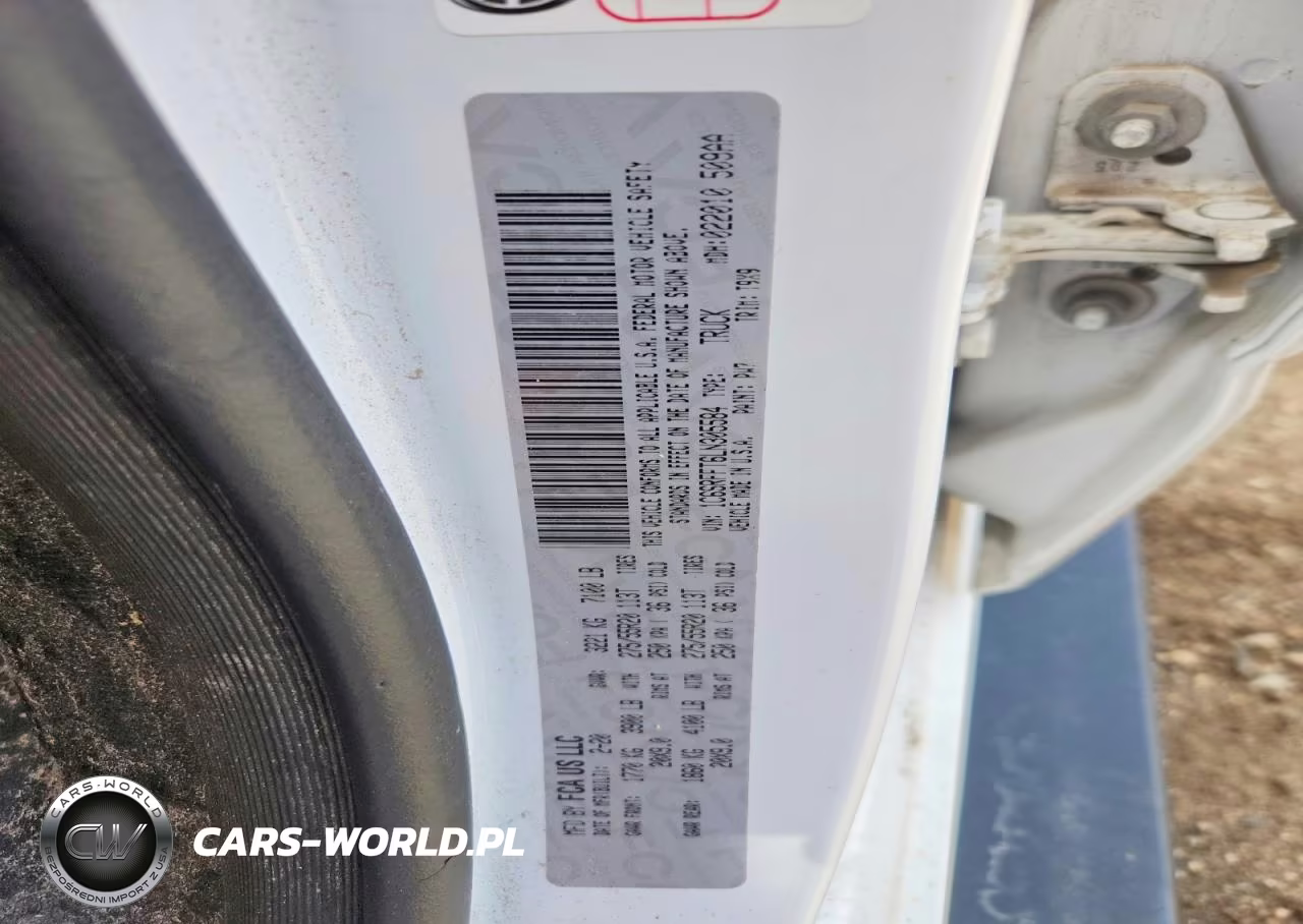 2020 Ram 1500 Big Horn VIN:1C6SRFFT6LN305584 - 12