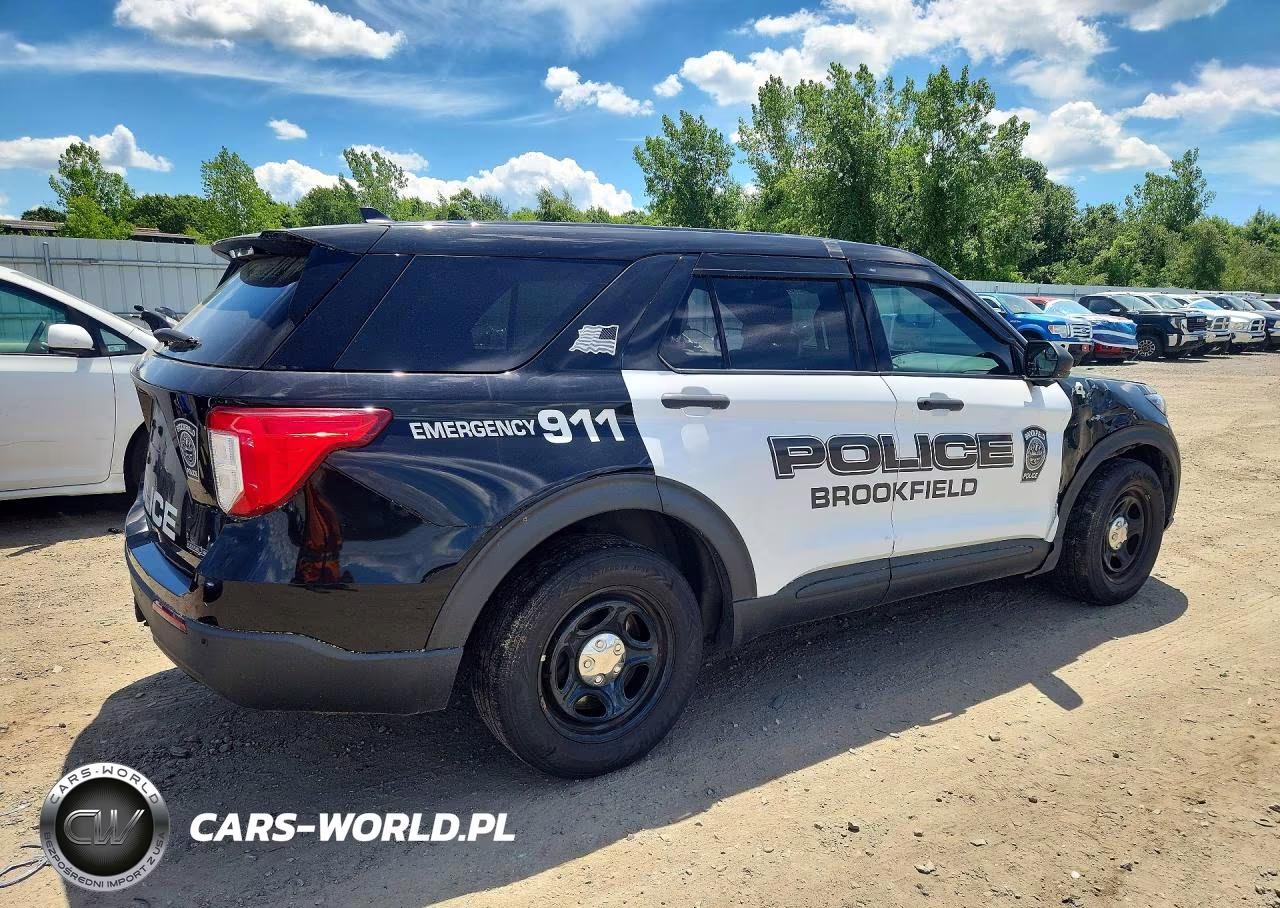 2021 Ford Explorer Police Interceptor VIN:1FM5K8AB6MGC33730 - 3