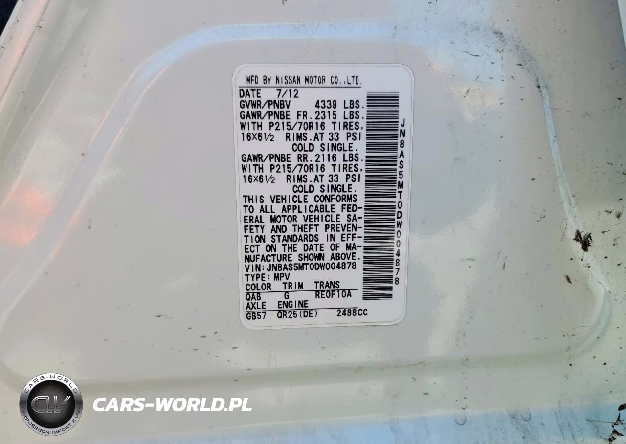 2013 Nissan Rogue S VIN:JN8AS5MT0DW004878 - 12