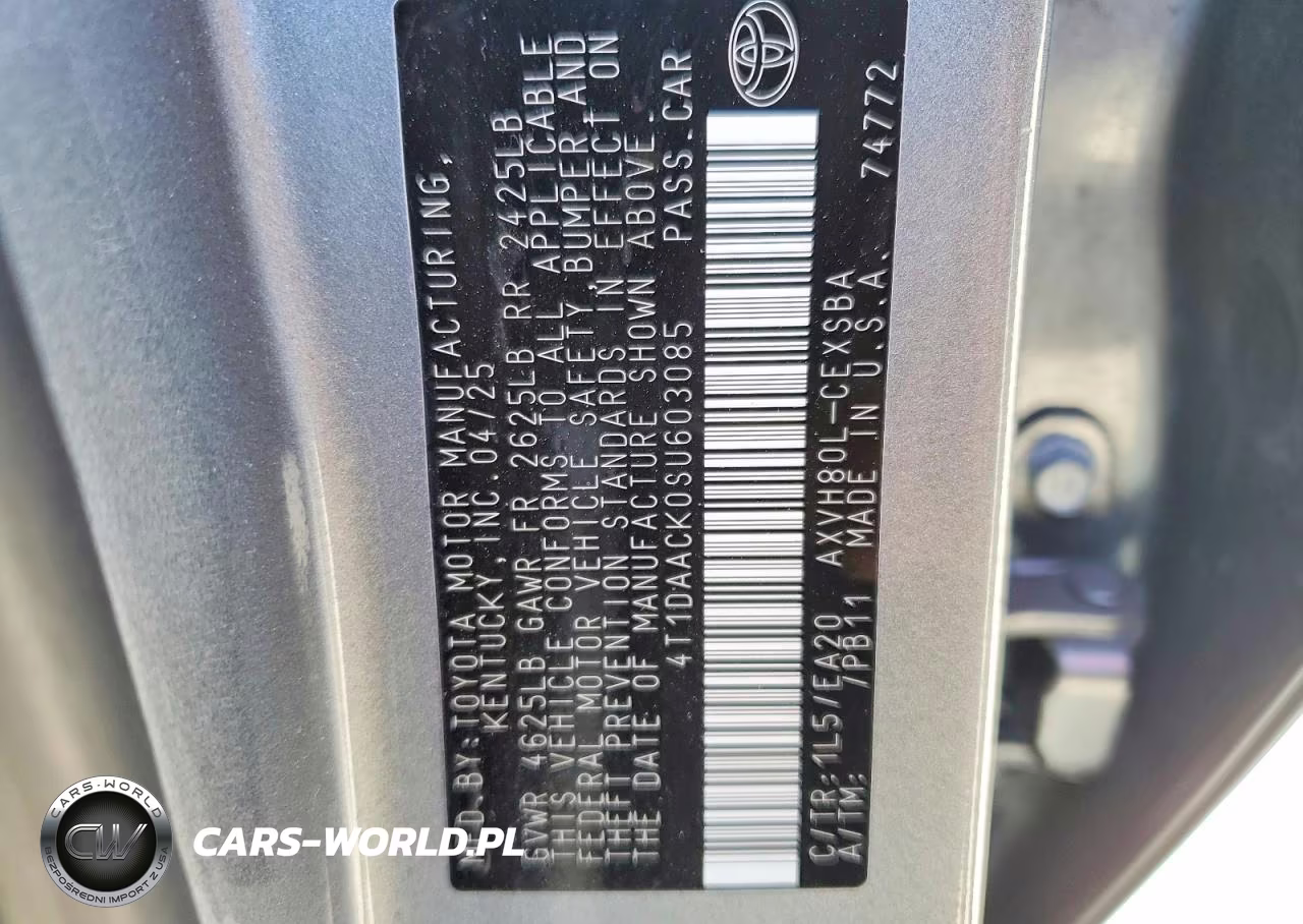 2025 Toyota Camry Se VIN:4T1DAACK0SU603085 - 12