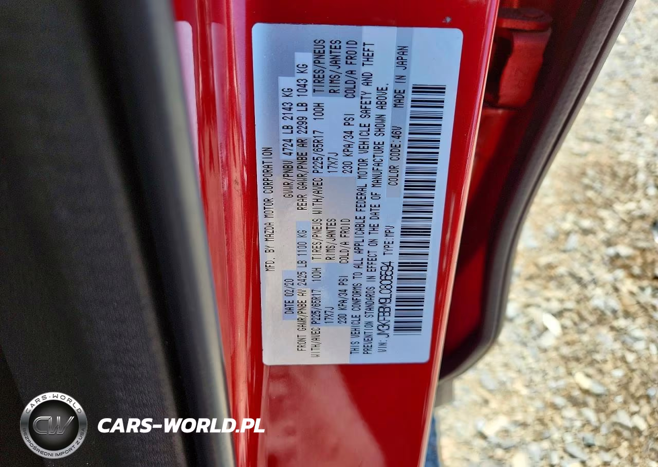 2020 Mazda Cx-5 Sport VIN:JM3KFBBM9L0806594 - 13