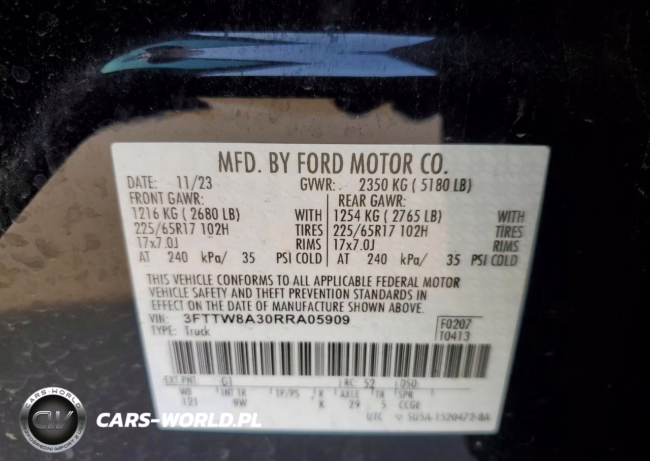 2024 Ford Maverick Xl VIN:3FTTW8A30RRA05909 - 13