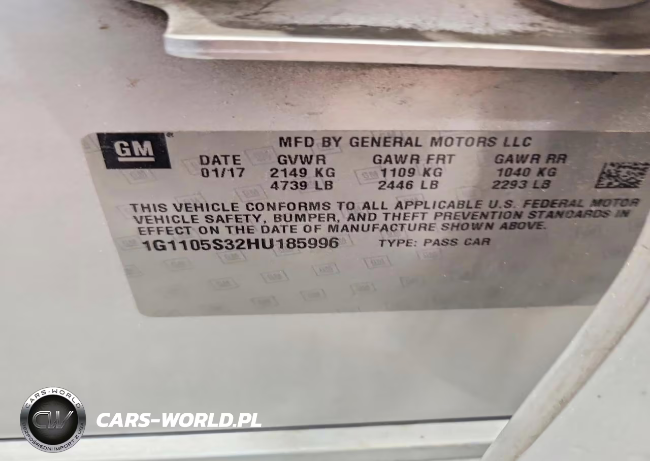 2017 Chevrolet Impala Lt VIN:1G1105S32HU185996 - 12