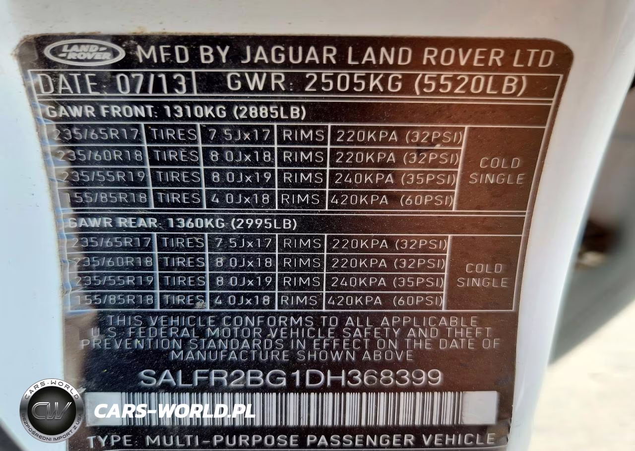2013 Land Rover Lr2 Hse VIN:SALFR2BG1DH368399 - 13