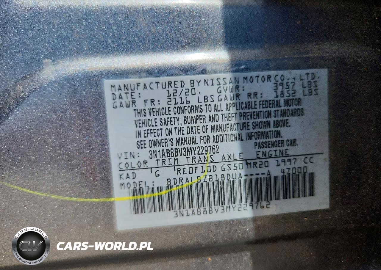 2021 Nissan Sentra S VIN:3N1AB8BV3MY229762 - 12