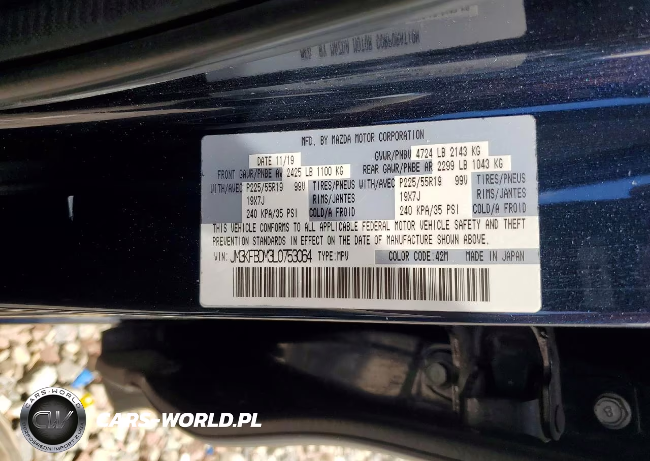 2020 Mazda Cx-5 Grand Touring VIN:JM3KFBDM3L0753064 - 14