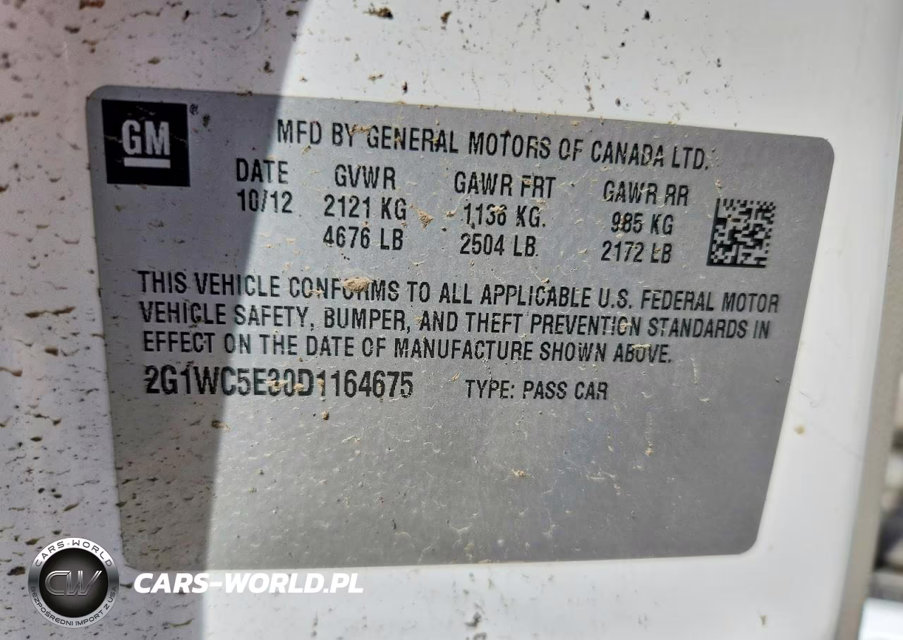 2013 Chevrolet Impala Ltz VIN:2G1WC5E30D1164675 - 12