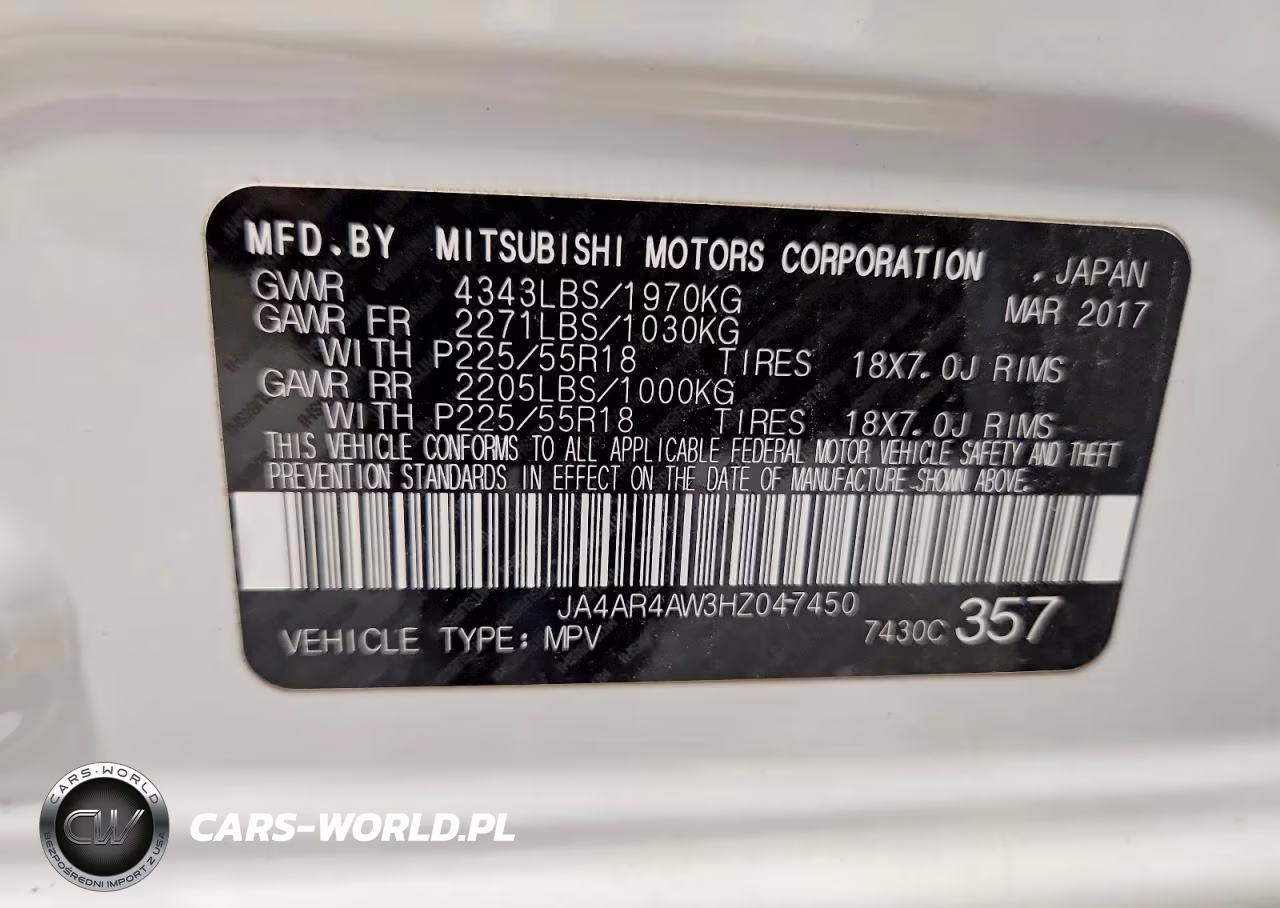 2017 Mitsubishi Outlander Sport Sel VIN:JA4AR4AW3HZ047450 - 13