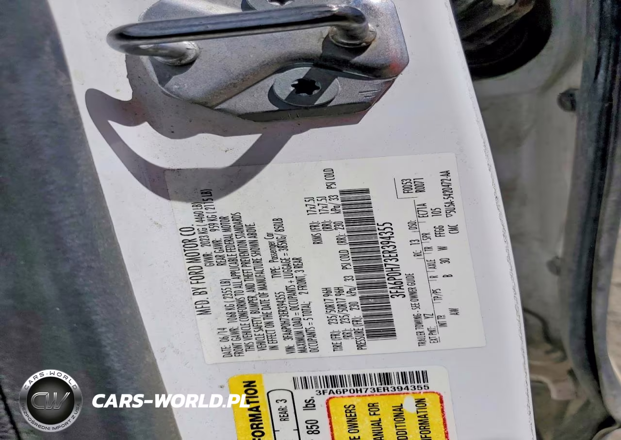 2014 Ford Fusion Se VIN:3FA6P0H73ER394355 - 12