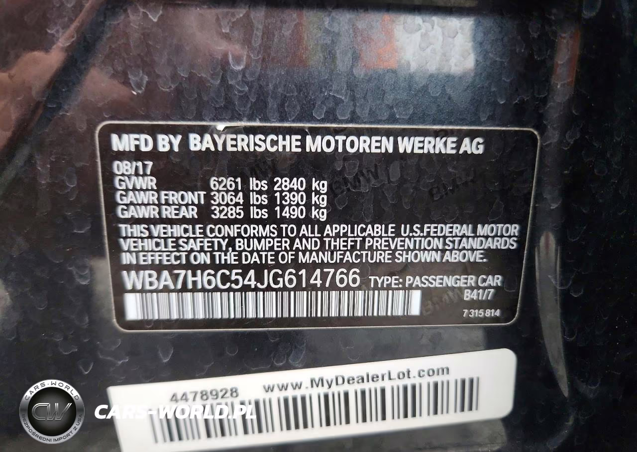 2018 BMW M760 Xi VIN:WBA7H6C54JG614766 - 12