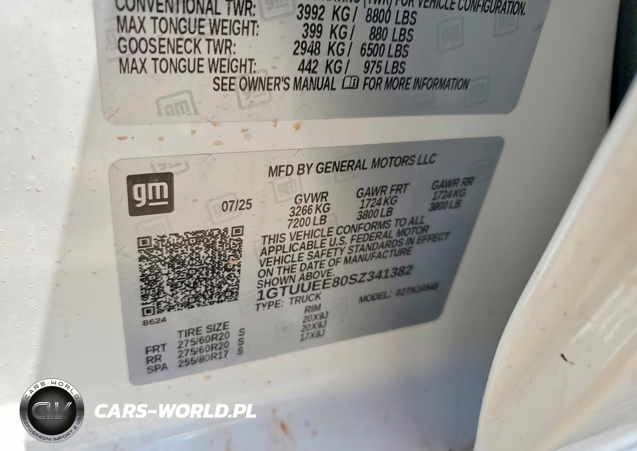 2025 GMC Sierra K1500 At4 VIN:1GTUUEE80SZ341382 - 12