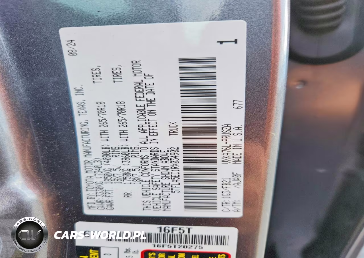 2024 Toyota Tundra Crewmax Sr5 VIN:5TFLA5EC1RX034902 - 12