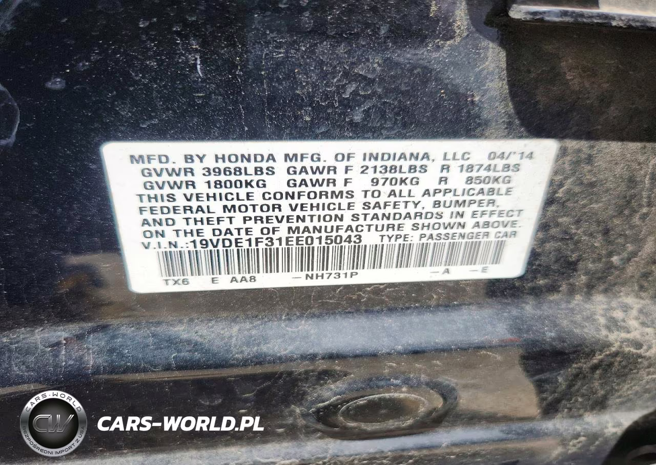 2014 Acura Ilx 20 VIN:19VDE1F31EE015043 - 12