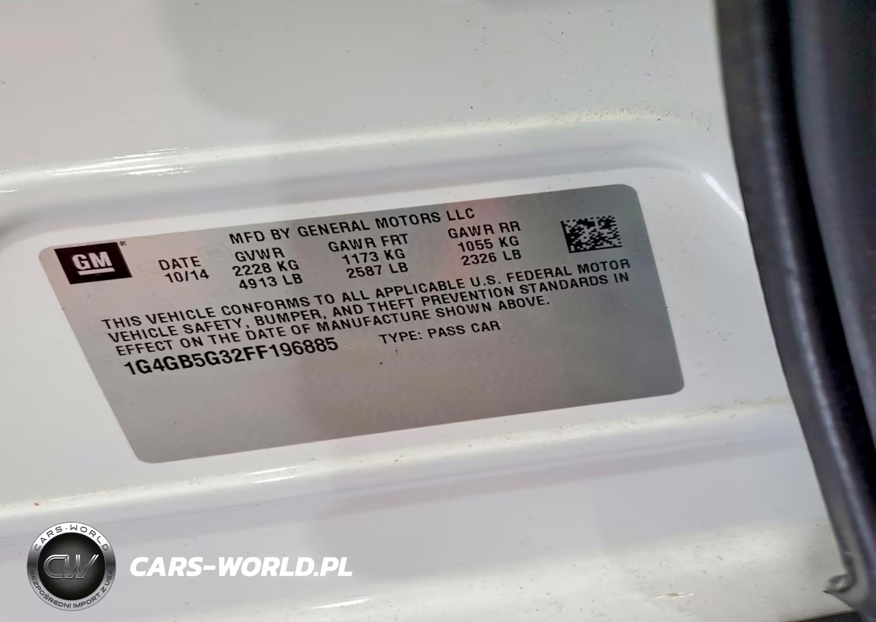 2015 Buick Lacrosse VIN:1G4GB5G32FF196885 - 12