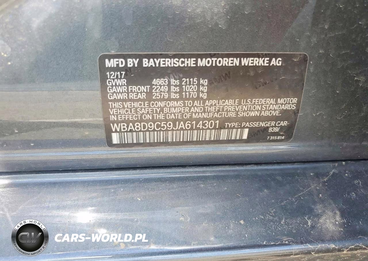 2018 BMW 330 Xi VIN:WBA8D9C59JA614301 - 12