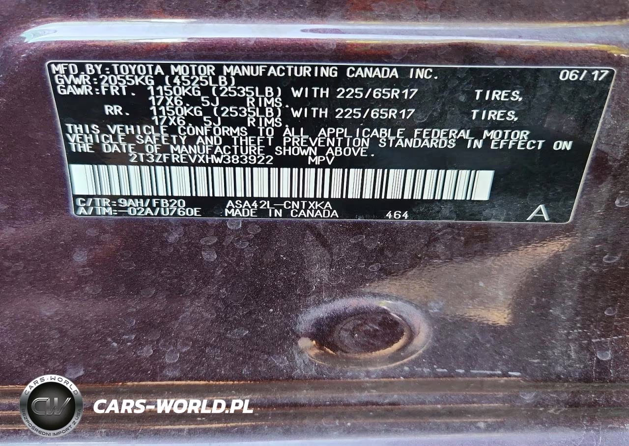 2017 Toyota Rav4 VIN:2T3ZFREVXHW383922 - 13