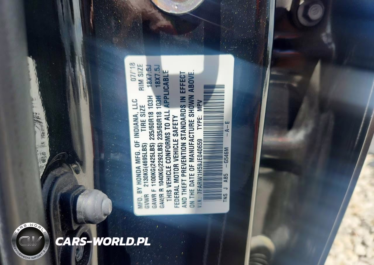 2018 Honda Cr-V Ex VIN:7FARW1H59JE040659 - 13