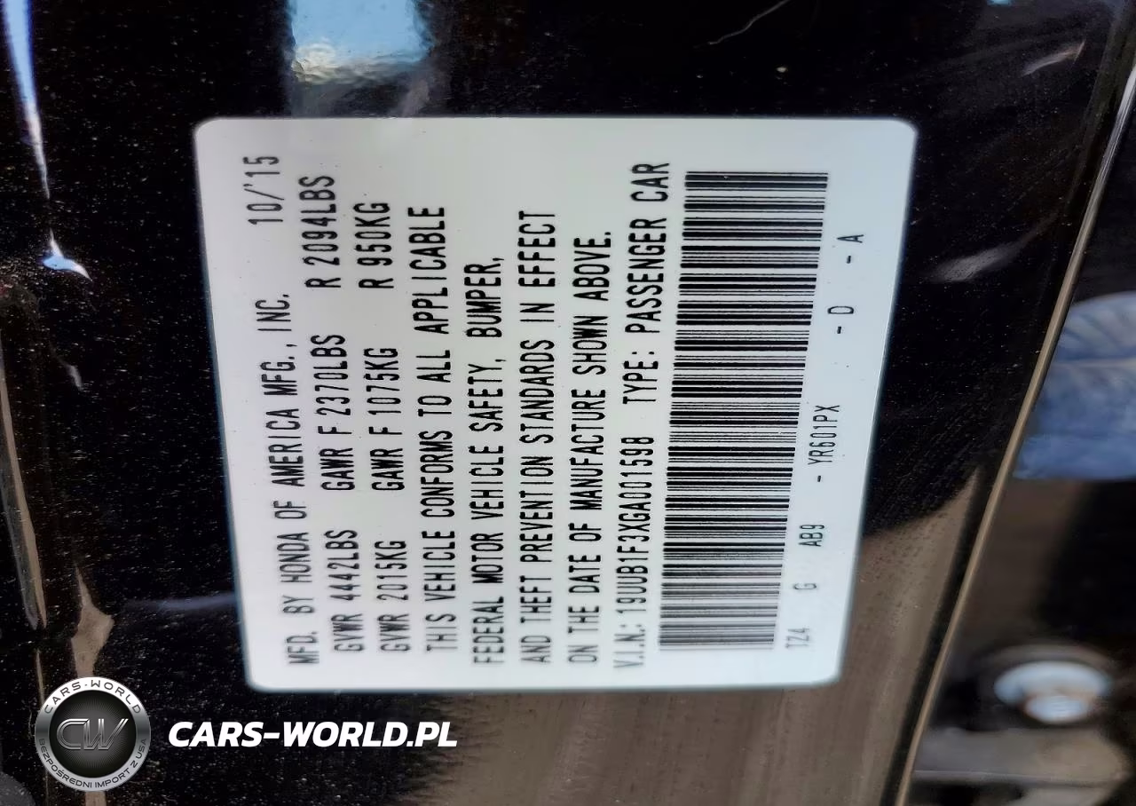 2016 Acura Tlx VIN:19UUB1F3XGA001598 - 12