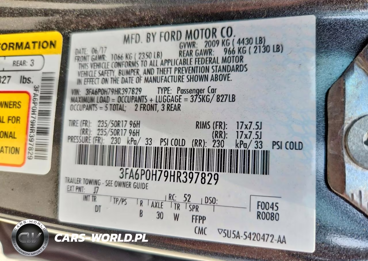 2017 Ford Fusion Se VIN:3FA6P0H79HR397829 - 12
