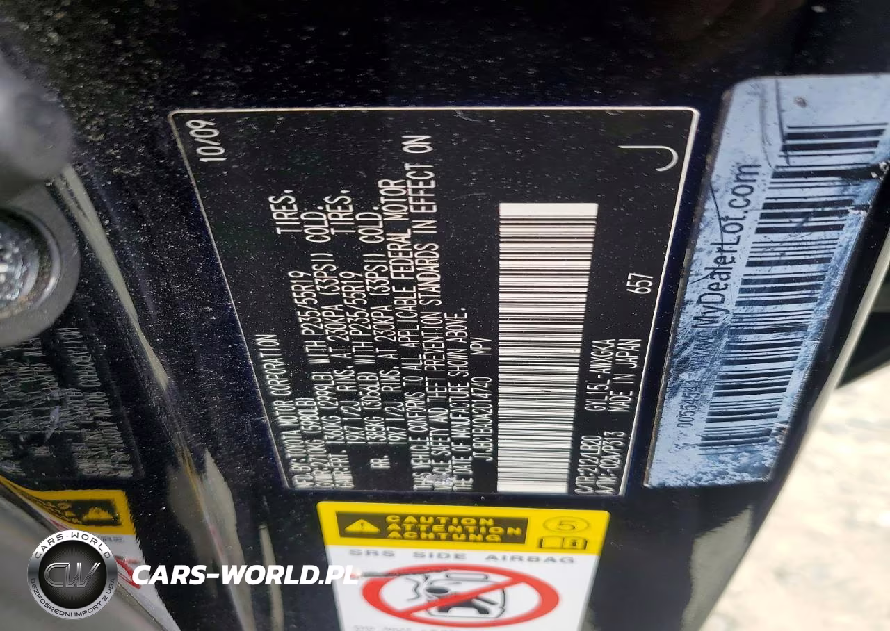 2010 Lexus Rx 450H VIN:JTJBC1BA0A2014740 - 13