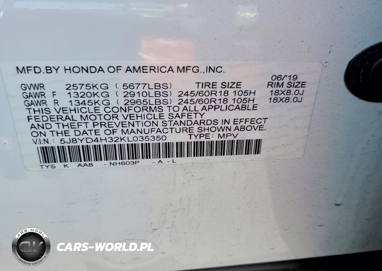 2019 Acura Mdx VIN:5J8YD4H32KL035350 - 13