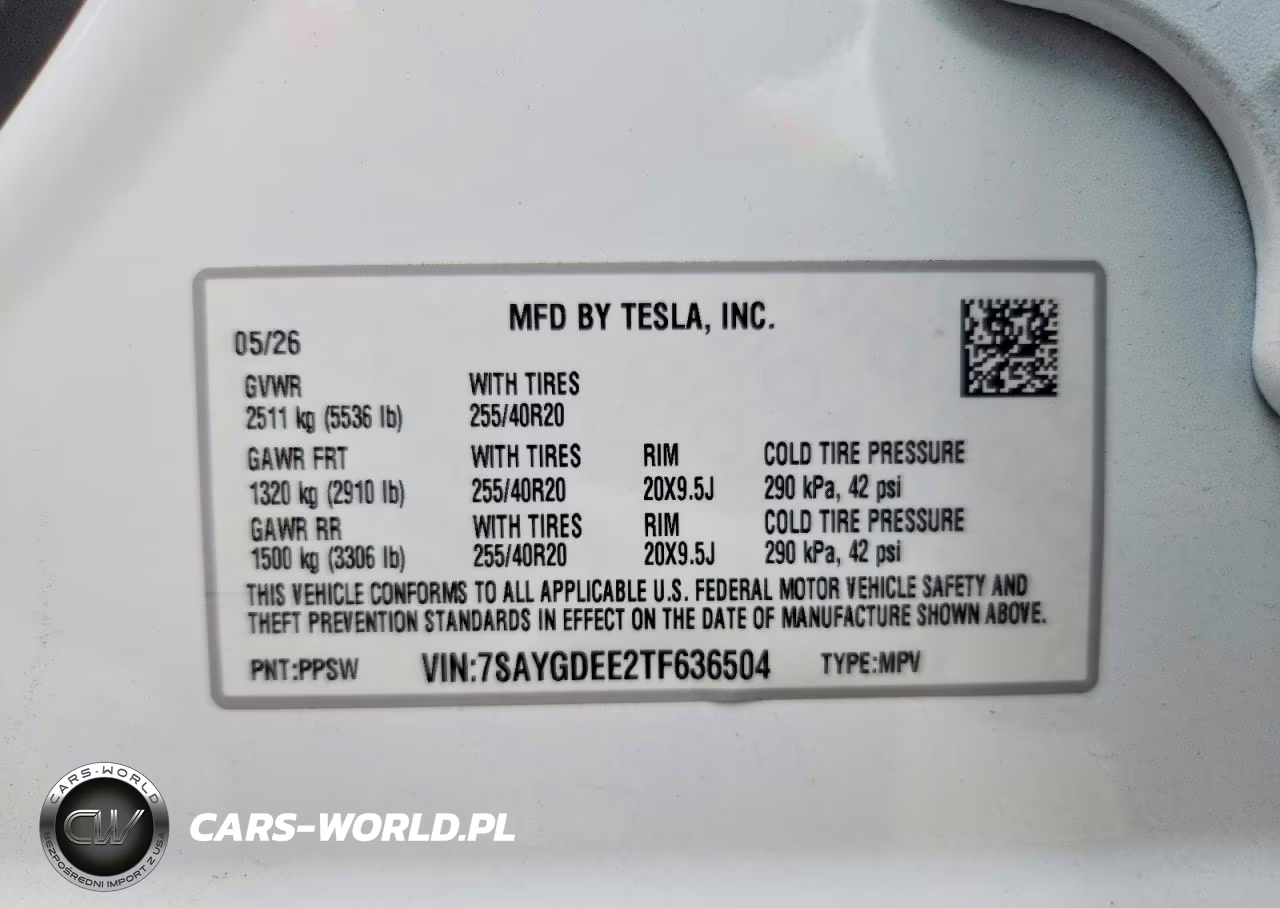 2026 Tesla Model Y VIN:7SAYGDEE2TF636504 - 12