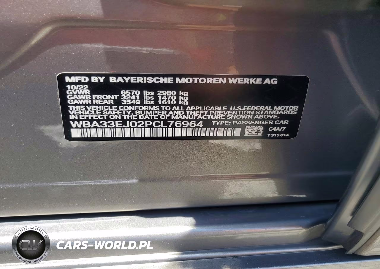 2023 BMW 760 Xi VIN:WBA33EJ02PCL76964 - 12