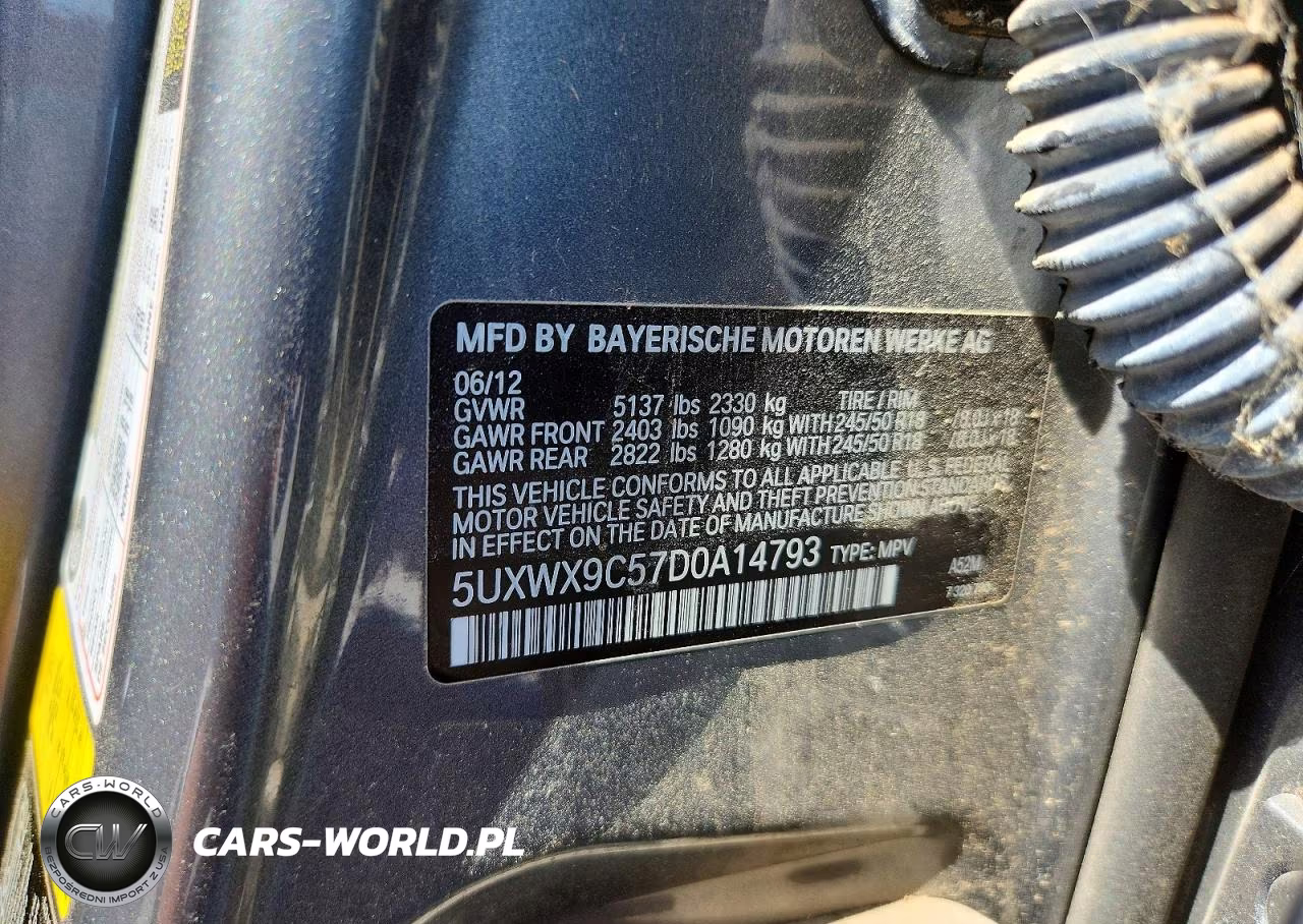 2013 BMW X3 xDrive28I VIN:5UXWX9C57D0A14793 - 13